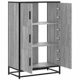 Highboard Grey Sonoma 68x35x106.5 cm Engineered Wood and Metal 849072
