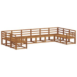 Outdoor Sofa Set 10 pcs Natural Solid Acacia Wood 3367047
