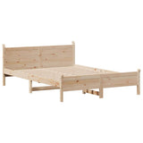 Bed Frame without Mattress 140x200 cm Solid Wood Pine 3309770
