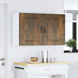 Kitchen Wall Cabinets 2 pcs Kalmar Smoked Oak Engineered Wood 853568