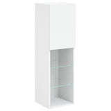 TV Cabinets with LED Lights 2 pcs White 30.5x30x102 cm 837016