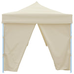 Folding Pop-up Party Tent with 8 Sidewalls 870x291x315 cm Cream 44976