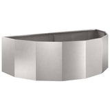 Planter Silver 120 x 60 x 35 cm Stainless Steel 883686