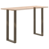 Bar Table Legs U-Shaped 2 pcs Natural Steel 40x cm Steel 4013243