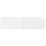 Wall-Mounted Headboard BREDA High Gloss White Engineered Wood 897599