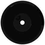 Ceramic Bathroom Sink Basin Black Round 141927