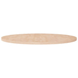 Round Table Top 90x2,5 cm Untreated Solid Wood Oak 342906