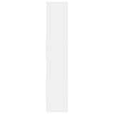 Book Cabinet White 40x35x180 cm Engineered Wood 803398