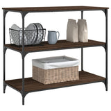 Kitchen Trolley Brown Oak 102x50x95 cm Engineered Wood 842325