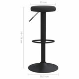 Bar Stools 2 pcs Black Velvet 333140