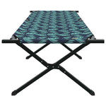 Folding Camping Bed Folding Manual Leaf pattern Oxford fabric 42003197