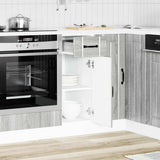 Kitchen Base Cabinet Lucca Grey Sonoma Engineered Wood 853703