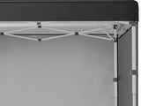 3 x 3m Metal Frame Gazebo, Pop Up Event Shelter with 2 Sidewalls, Weight Bags and Wheeled Bag, Black T3398P315467