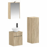 Bathroom Furniture Set 4 pcs Sonoma Oak 3407465
