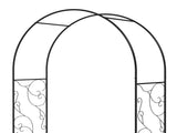 Outdoor Garden with Double Gates, Metal Garden Arbor for Climbing Plants, Roses, Vines, Wedding T3398P318831