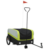 Bike Trailer Black and Green 45 kg Iron 94067
