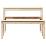 Picnic Table 110x134x75 cm Solid Wood Pine 832557