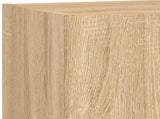 5 Piece TV Wall Units with LED Sonoma Oak Engineered Wood 3216727