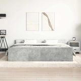 Bed Frame without Mattress Concrete Grey 160x200 cm 3203764