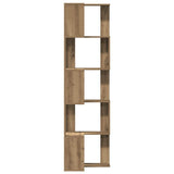 Corner Bookcase 5-Tier Artisian Oak 50x50x179 cm Engineered Wood 852590