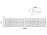 Gabion with 3.5 mm Wire and 10x10 cm Mesh 600x10x150 cm 3463038