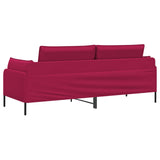 3-Seater Sofa 3-Seater Wine Red 222 x 81 x 89 cm Velvet 42048647