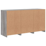 Sideboard with LED Lights Grey Sonoma 123x37x67 cm 3209084