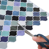 Lanturn Tile 50 pcs Blue Green 27 x 27 cm Polyurethane and PET 42021340
