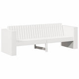 Garden Sofa White 185.5 x 60 x 62 cm Solid Pine Wood 873872