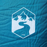 Self Inflating Camping Mattress with Pillow 1-Person Turquoise 4007130
