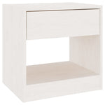 Bedside Cabinets 2 pcs White 40x31x40 cm Solid Pinewood 808066