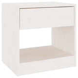 ZNTS Bedside Cabinets 2 pcs White 40x31x40 cm Solid Pinewood 808066