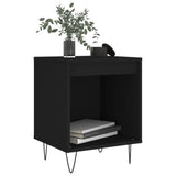 Bedside Cabinets 2 pcs Black 40x35x50 cm Engineered Wood 830719