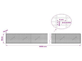 Gabion with 3.5 mm Wire and 5x2.5 cm Mesh 1000x10x50 cm 3461558