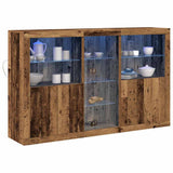 LED Sideboard Old Wood 162 x 37 x 100 cm Engineered Wood 3333124