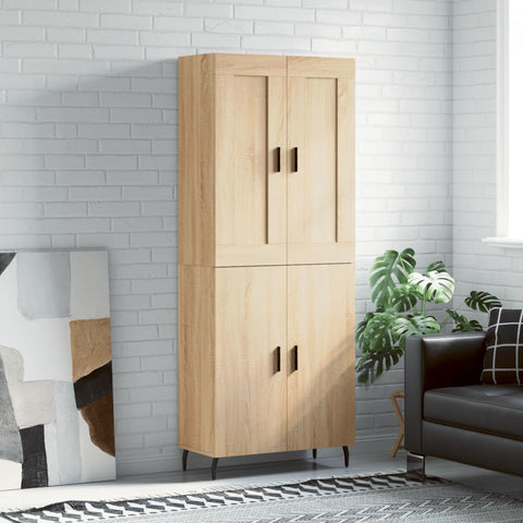 Highboard Sonoma Oak 69.5x34x180 cm Engineered Wood 3199572
