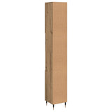 Bathroom Cabinet Artisan Oak 30x30x190 cm Engineered Wood 857197
