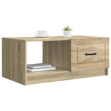 Coffee Table Sonoma Oak 90 x 50 x 37 cm Engineered Wood 895877