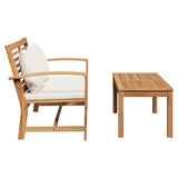 Garden Sofa Set Natural Solid teak wood 42006406