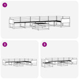 Outdoor Sofa Set 7 pcs Natural Solid Acacia Wood 3382627