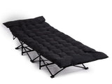 Folding Camping Cot Bed with Soft Pad, Portable Outdoor Cot, Adults Sleeping Bed for Home Office Nap 92690185