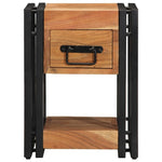 ZNTS Nightstand 30x30x40 cm Solid Acacia Wood 4016710