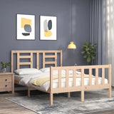 Bed Frame without Mattress 140x200 cm Solid Wood Pine 3192881