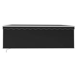 3069304 Manual Retractable Awning with Blind&LED 4x3m Anthracite