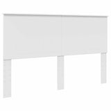 Bed Frame with Headboard White 160 x 200 cm Solid Pine Wood 3410983