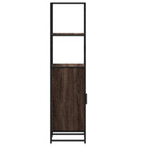 Highboard Brown Oak 35.5x35x139 cm Engineered Wood and Metal 849048