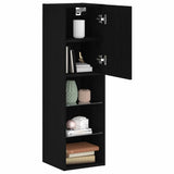 TV Cabinet Set with LED 2 pcs Black Oak 30.5 x 30 x 102 cm 862199