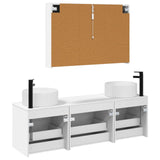 Bathroom Cabinet Set 4 pcs White 103.5 x 15.5 x 70 cm 3406663