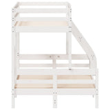 Bunk Bed without Mattress 80x200/120x200 cm White Solid Wood 3207178