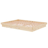 Bed Frame without Mattress Solid Wood 140x190 cm 819952